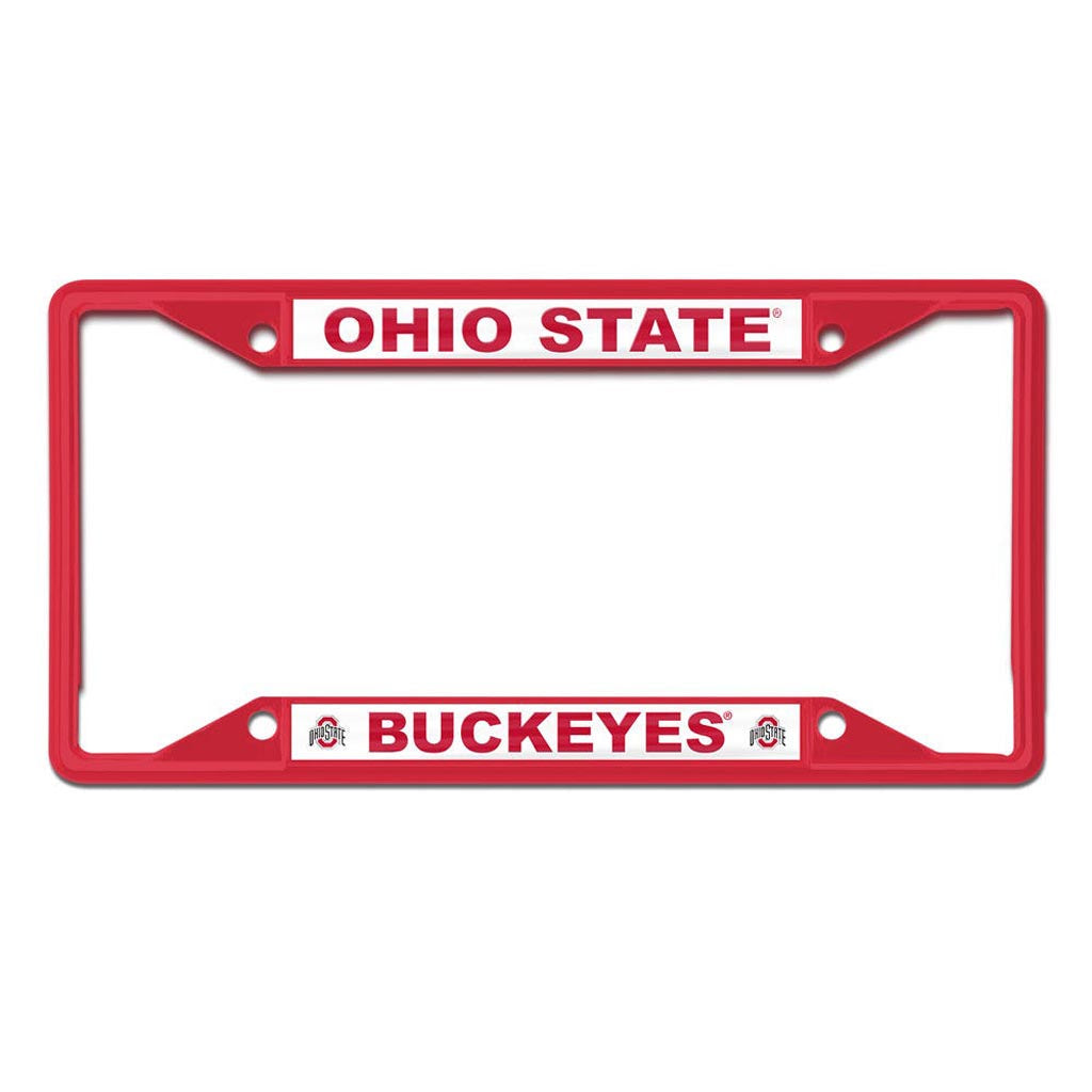 NCAA Ohio State Buckeyes WinCraft Matte License Plate Frame - Red