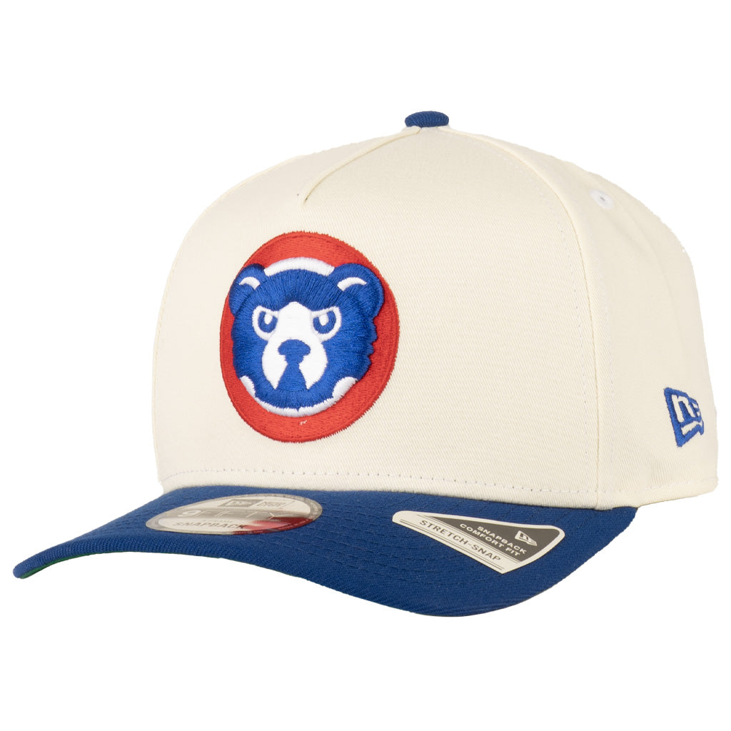 MLB Chicago Cubs New Era Throwback Two-Tone TC 9FIFTY A-Frame Snapback Hat - Cream