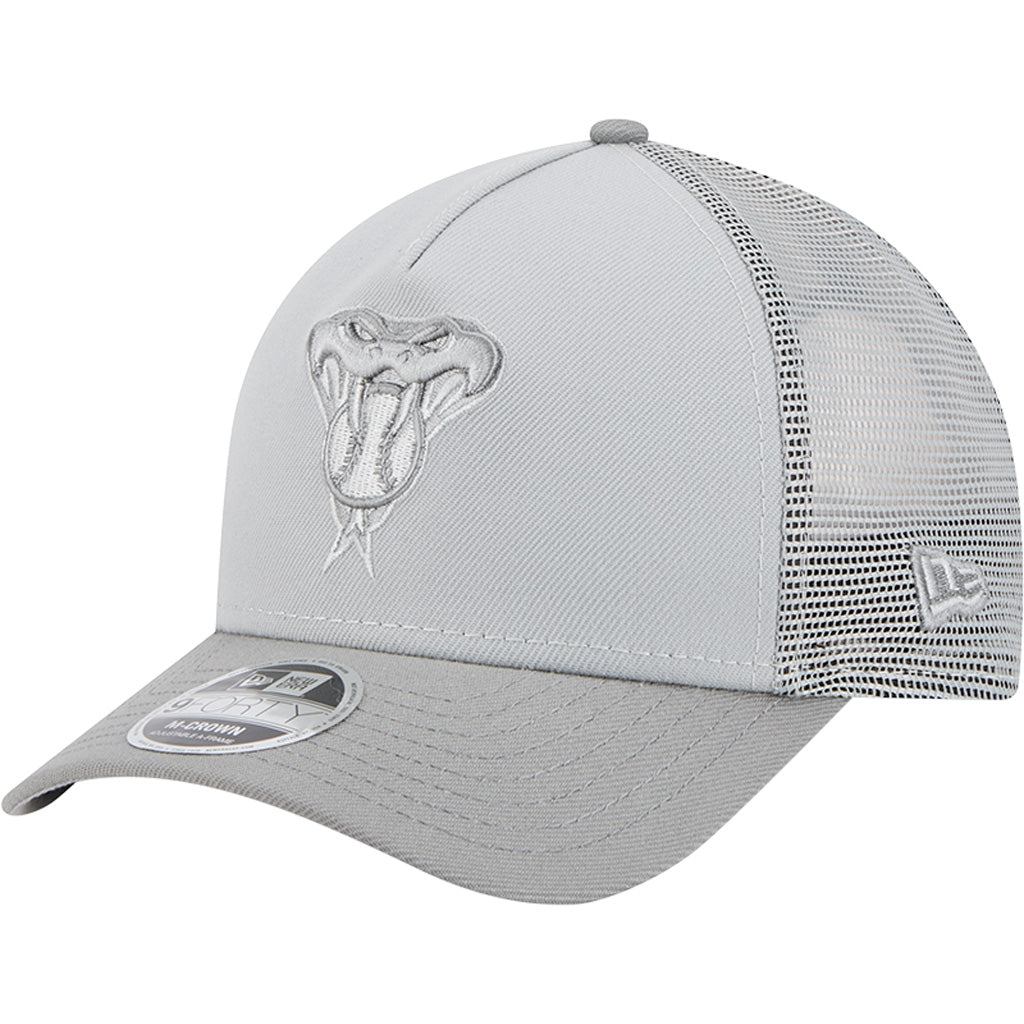 MLB Arizona Diamondbacks New Era Gray Tonal 9FORTY M-Crown Snapback Trucker Hat - Gray