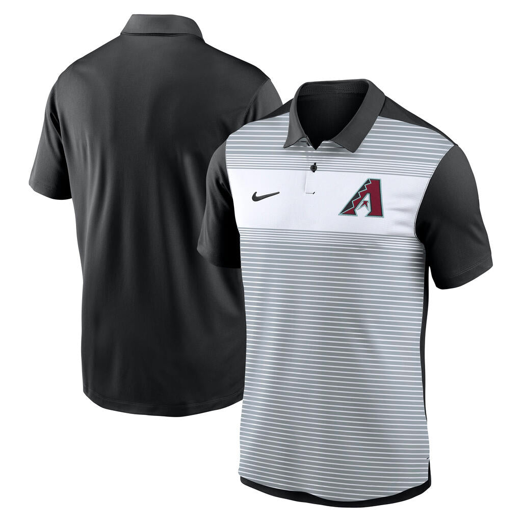MLB Arizona Diamondbacks Nike Striped Vapor Polo - Black