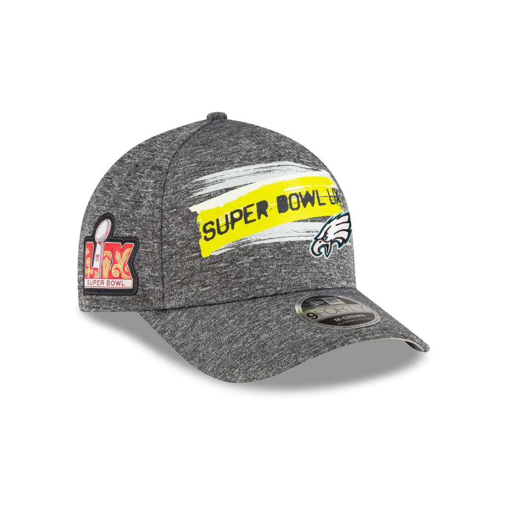 NFL Super Bowl LIX Philadelphia Eagles New Era Participation 9FORTY A-Frame Adjustable Hat - Graphite