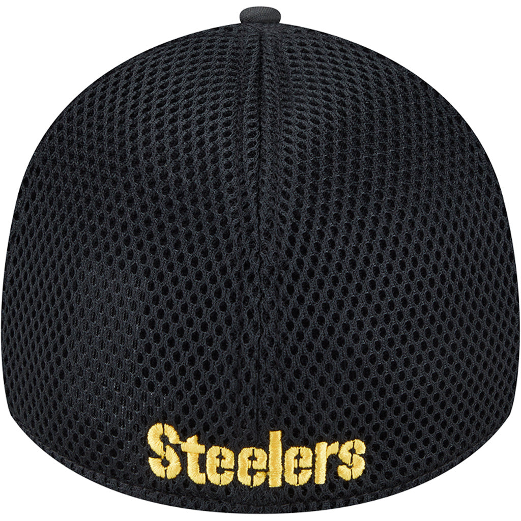 NFL Pittsburgh Steelers New Era Black Camo 39THIRTY Flex Fit Hat - Black