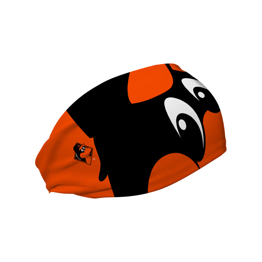 MLB Baltimore Orioles Vertical Athletics Mascot Stare Headband - Orange