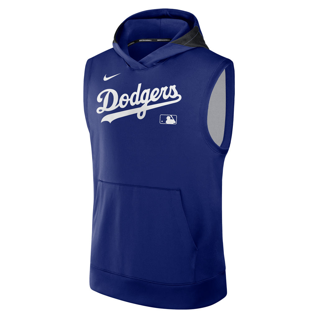 MLB Los Angeles Dodgers Nike Authentic Collection Sleeveless Hoodie - Blue
