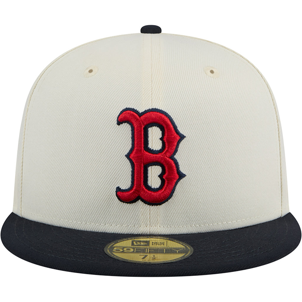 MLB Boston Red Sox New Era Two-Tone Chrome OTC 59FIFTY Fitted Hat - Chrome