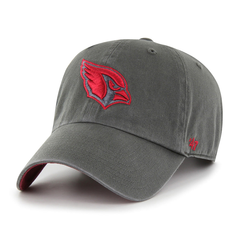 NFL Arizona Cardinals '47 Industrial Clean Up Adjustable Hat - Charcoal