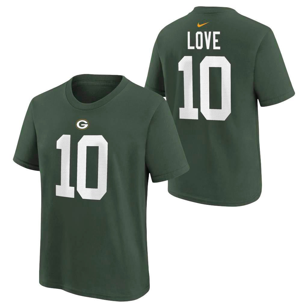 NFL Green Bay Packers Jordan Love Youth Nike Name & Number T-Shirt - Green