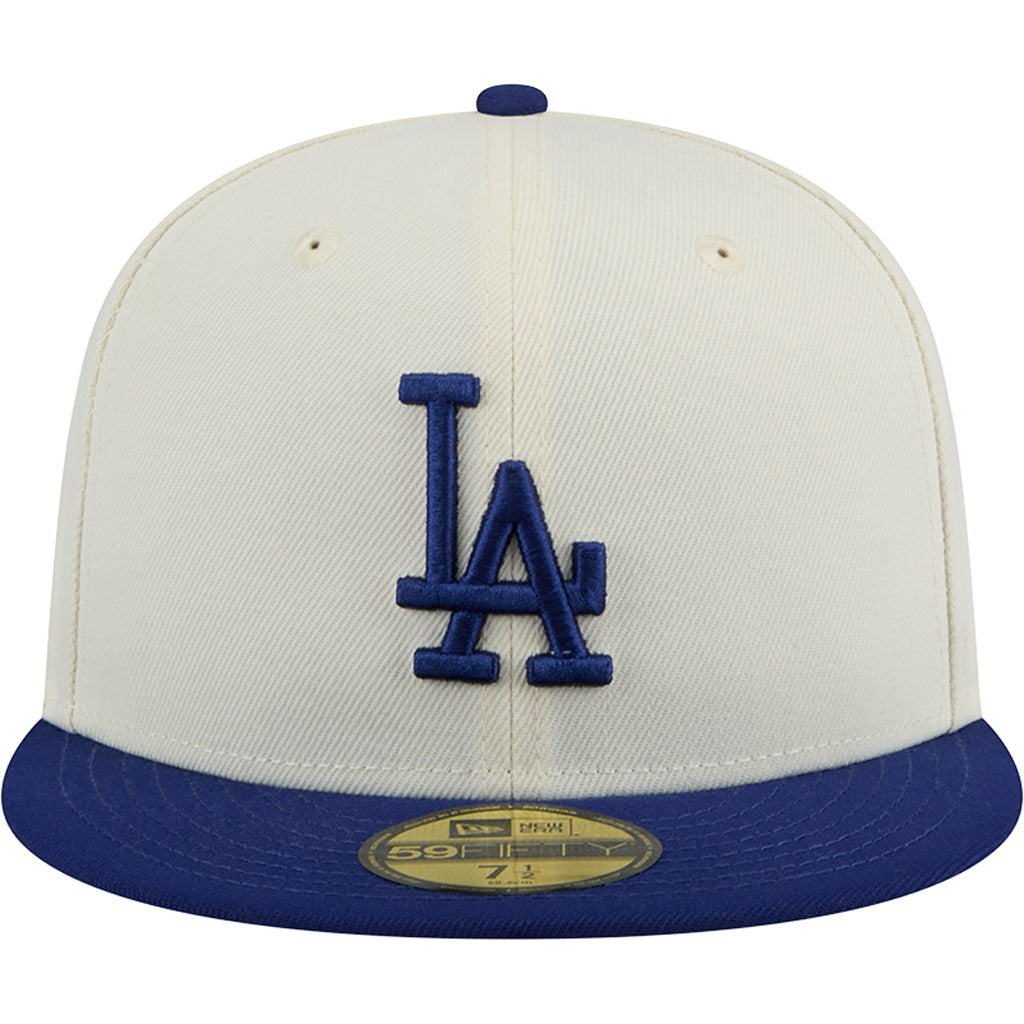 MLB Los Angeles Dodgers New Era Two-Tone Chrome OTC 59FIFTY Fitted Hat - Chrome