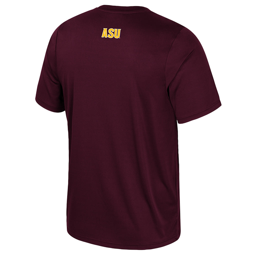 NCAA Arizona State Sun Devils Colosseum Quantum T-Shirt - Maroon