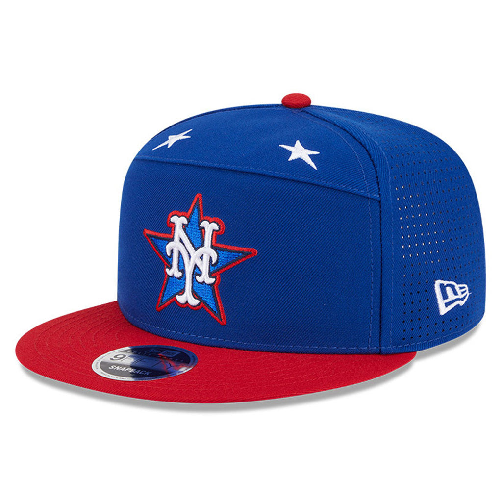 MLB New York Mets New Era 2025 All Star Game Workout 9FIFTY Split Panel Snapback Hat - Blue