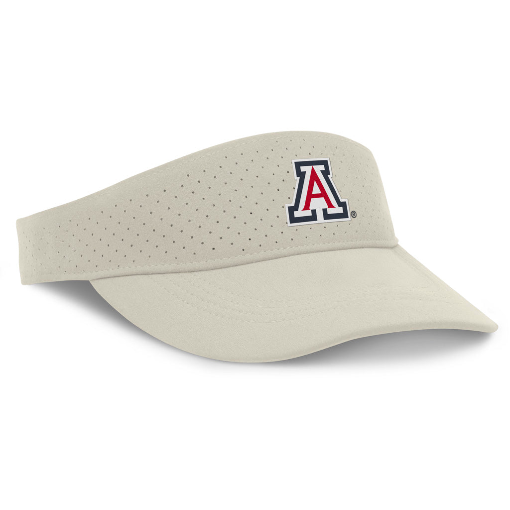 NCAA Arizona Wildcats Nike Ace Performance Visor Hat - Cream