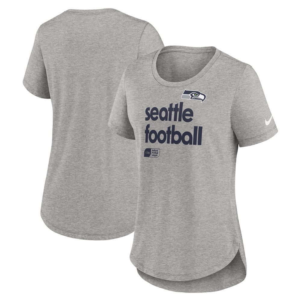 NFL Seattle Seahawks Women&#39;s Nike Tri-Blend Fashion T-Shirt - Heather Gray