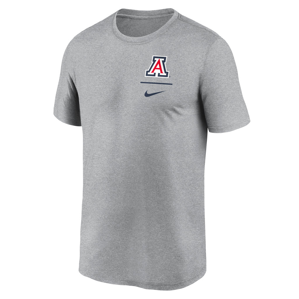 NCAA Arizona Wildcats Nike Logo Legend Performance T-Shirt - Gray