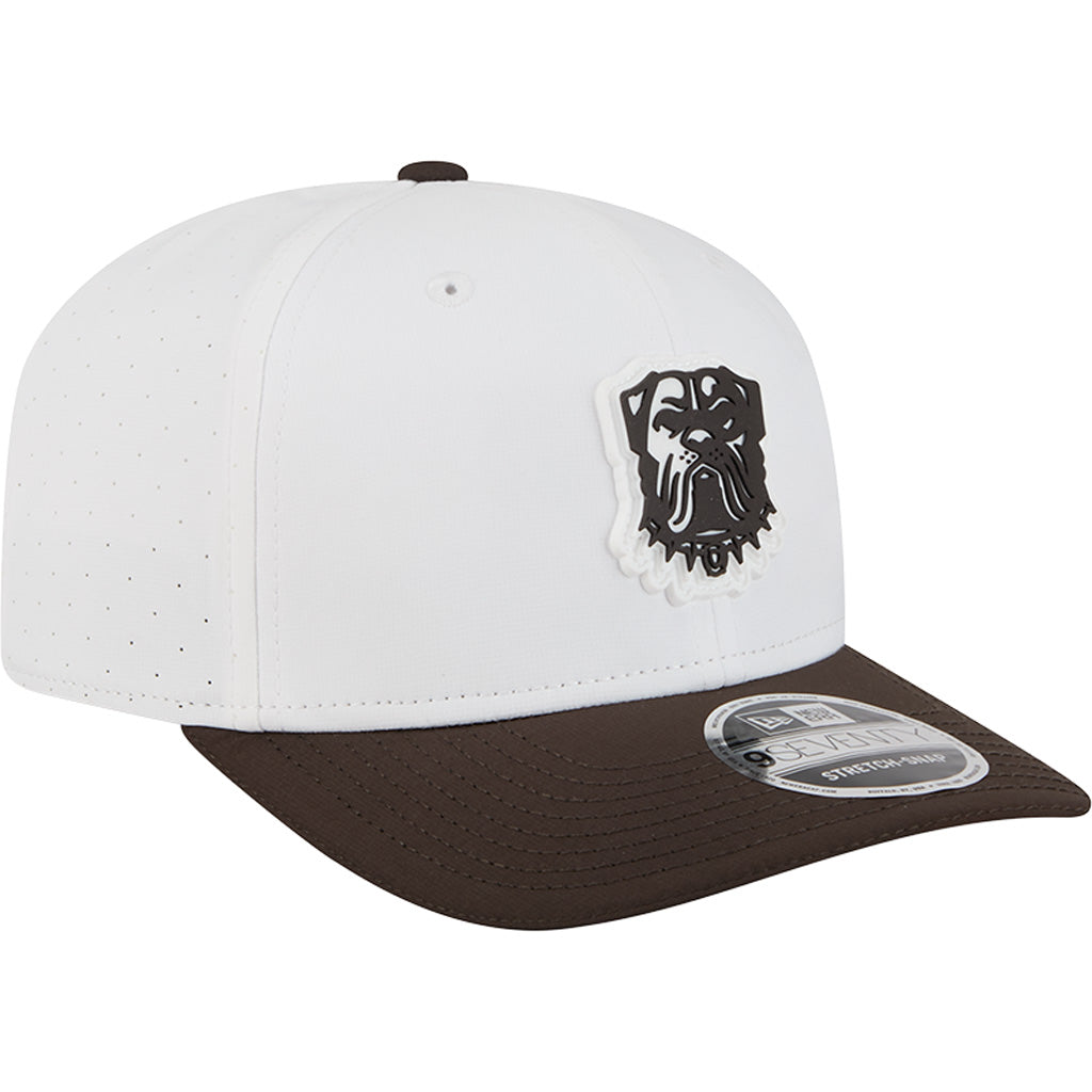 NFL Cleveland Browns New Era 2025 Training 9SEVENTY Stretch-Snapback Hat - White