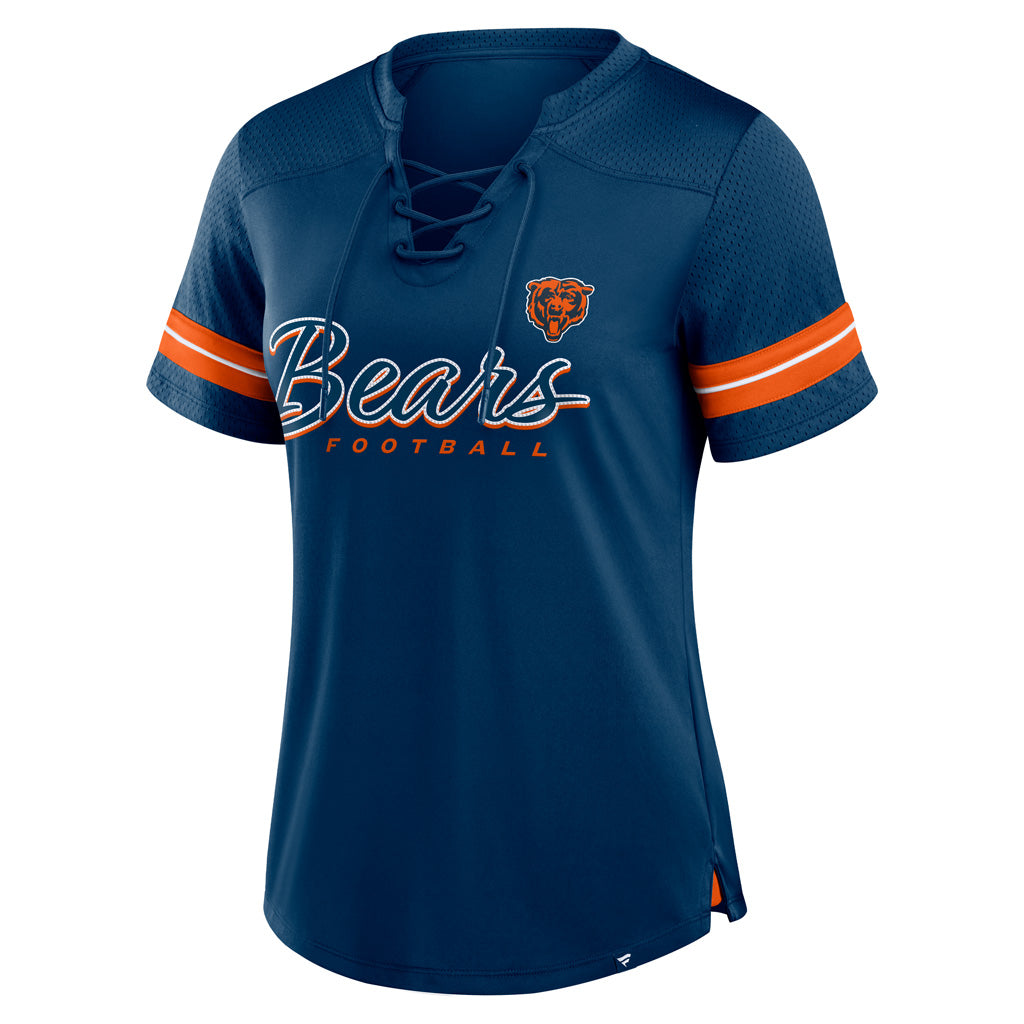 NFL Chicago Bears Fanatics Women's Play Script Lace-Up Top