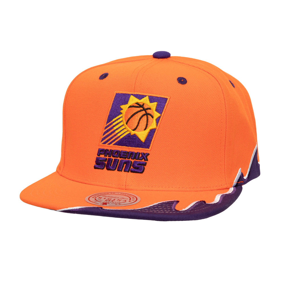NBA Phoenix Suns Mitchell &amp; Ness Rising Tide Snapback Hat - Orange