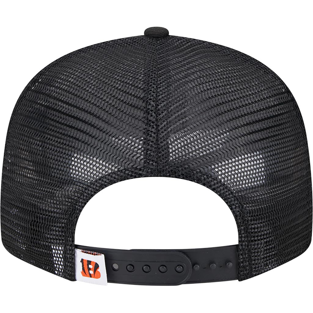 NFL Cincinnati Bengals New Era 9FIFTY Snapback Trucker Hat - Black