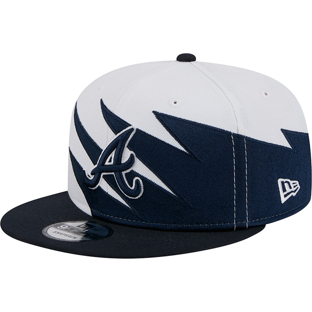 MLB Atlanta Braves New Era Jagged 9FIFTY Snapback Hat - White