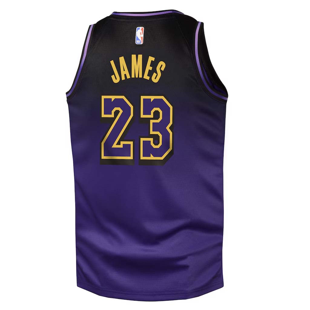 NBA Los Angeles Lakers Lebron James Youth Nike 2024/25 City Edition Swingman Jersey
