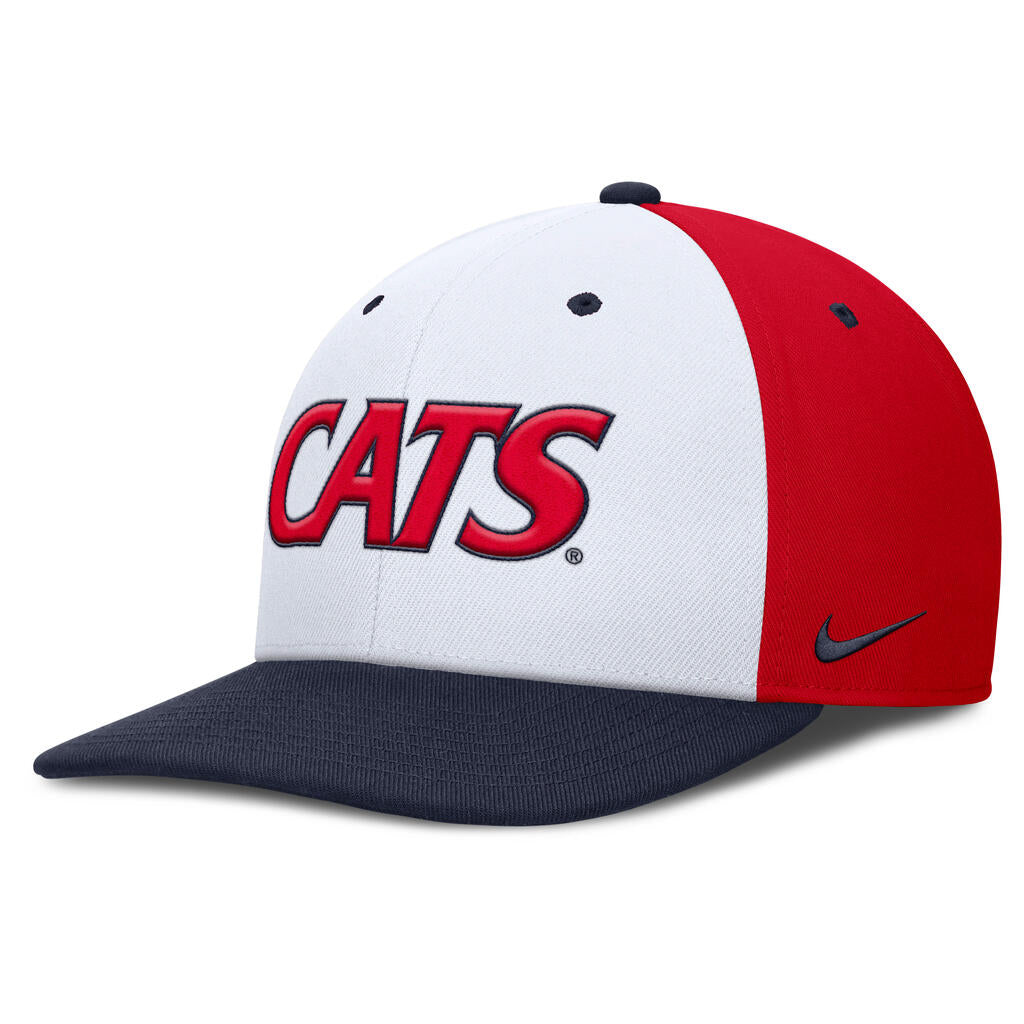 NCAA Arizona Wildcats Nike CATS Pro Local Snapback Hat - White