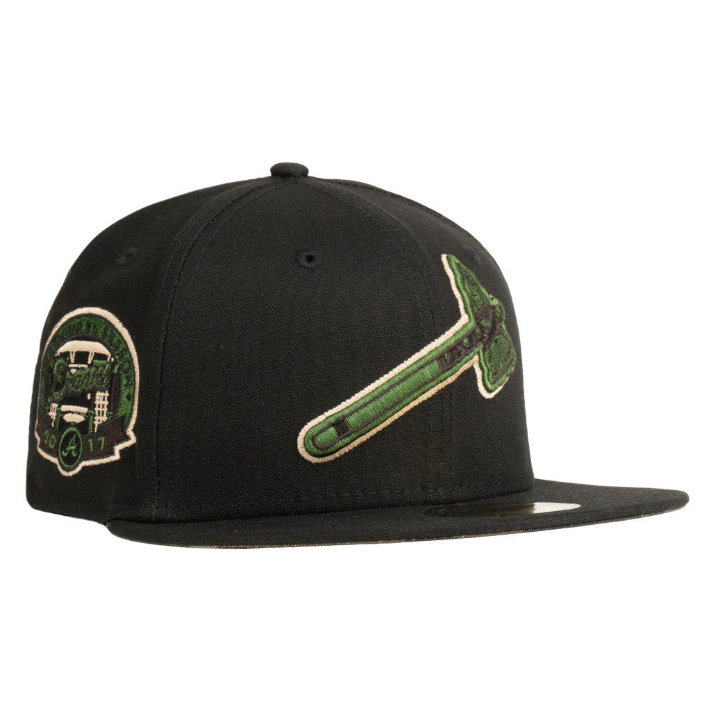 MLB Atlanta Braves New Era Commando 59FIFTY Fitted Hat - Black