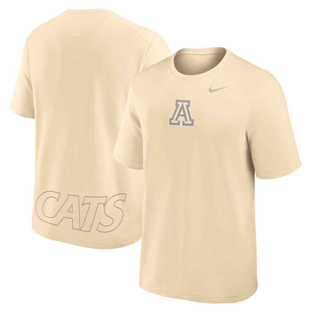 NCAA Arizona Wildcats Nike Performance Dri-Fit Primary Statement T-Shirt - Tan