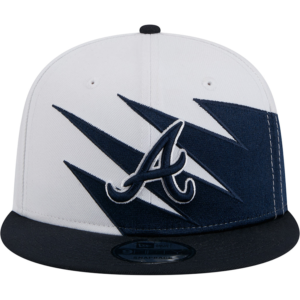 MLB Atlanta Braves New Era Jagged 9FIFTY Snapback Hat - White