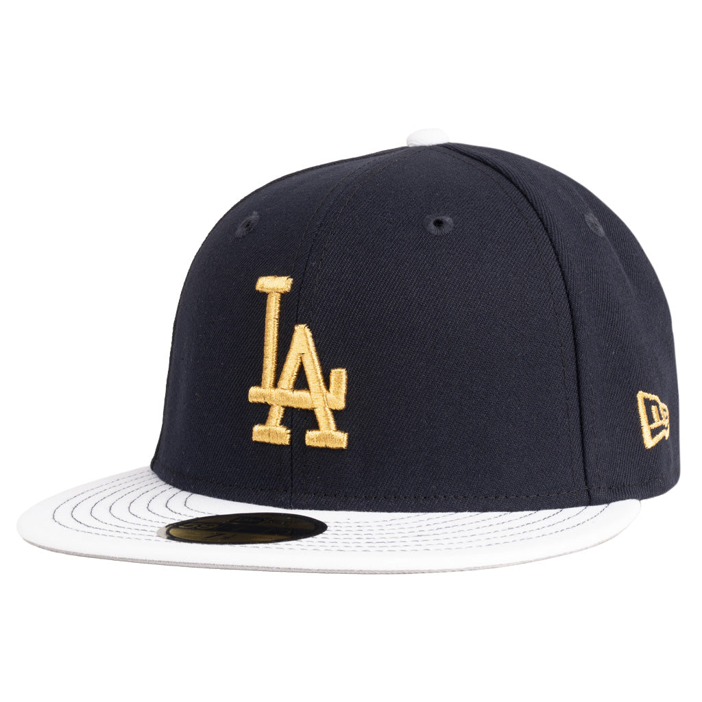 MLB Los Angeles Dodgers New Era Gold Medal 59FIFTY Fitted Hat - Navy