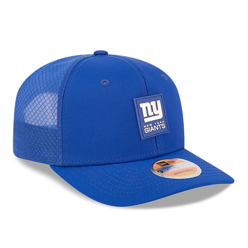 NFL New York Giants New Era 2025 Sideline 9SEVENTY Stretch-Snapback Hat - Blue