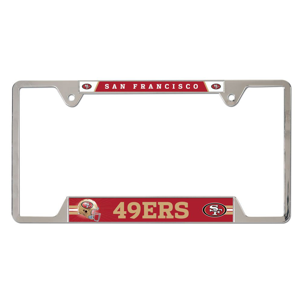 NFL San Francisco 49ers WinCraft Metal License Plate Frame