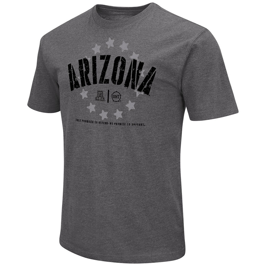 NCAA Arizona Wildcats Colosseum OHT Stencil T-Shirt - Charcoal
