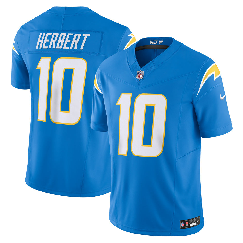 NFL Los Angeles Chargers Justin Herbert Nike Home Vapor F.U.S.E Limited Jersey - Blue