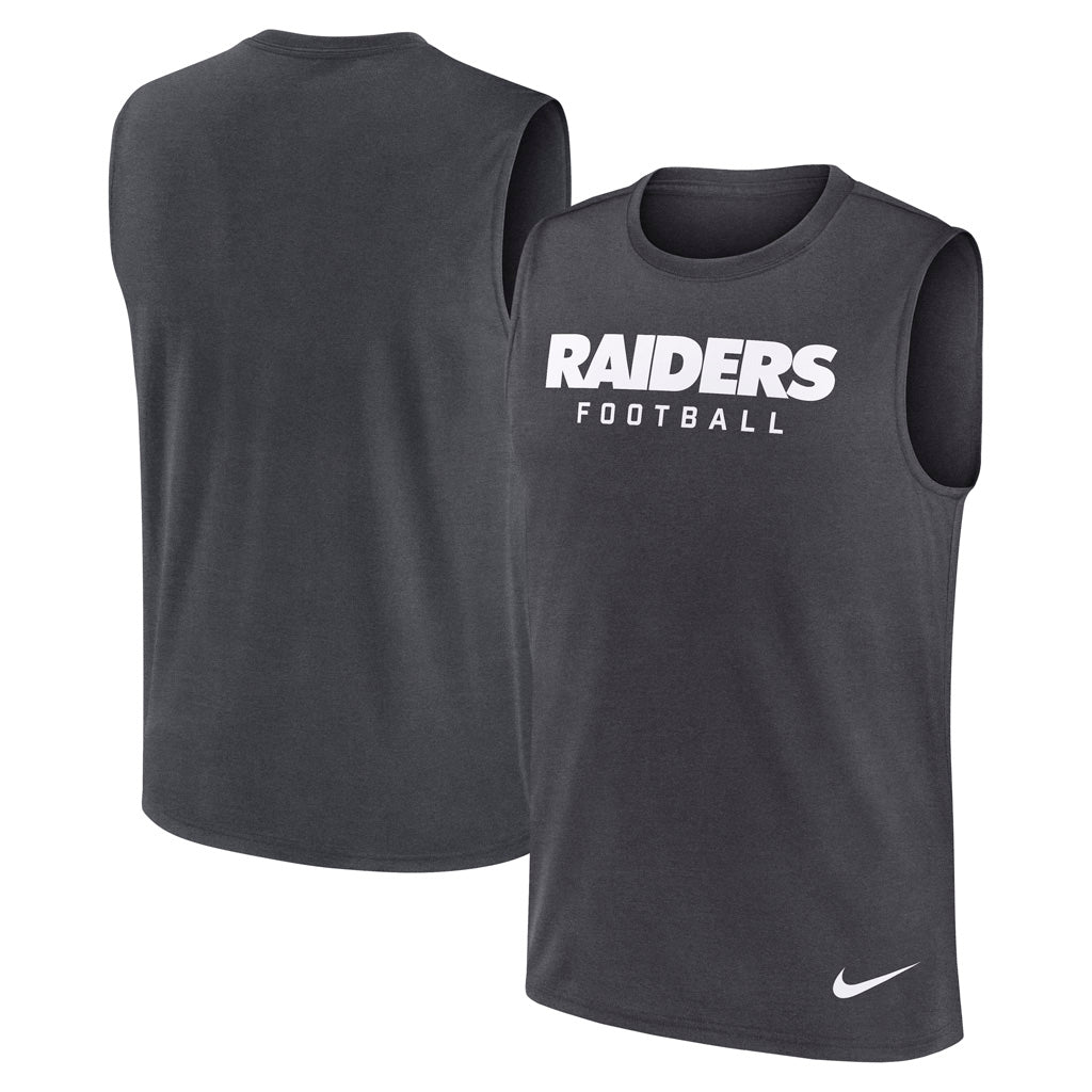 NFL Las Vegas Raiders Nike Legend Muscle Tank Top - Charcoal
