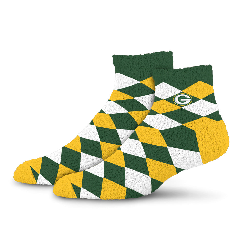 NFL Green Bay Packers For Bare Feet Diamond Sleep Socks