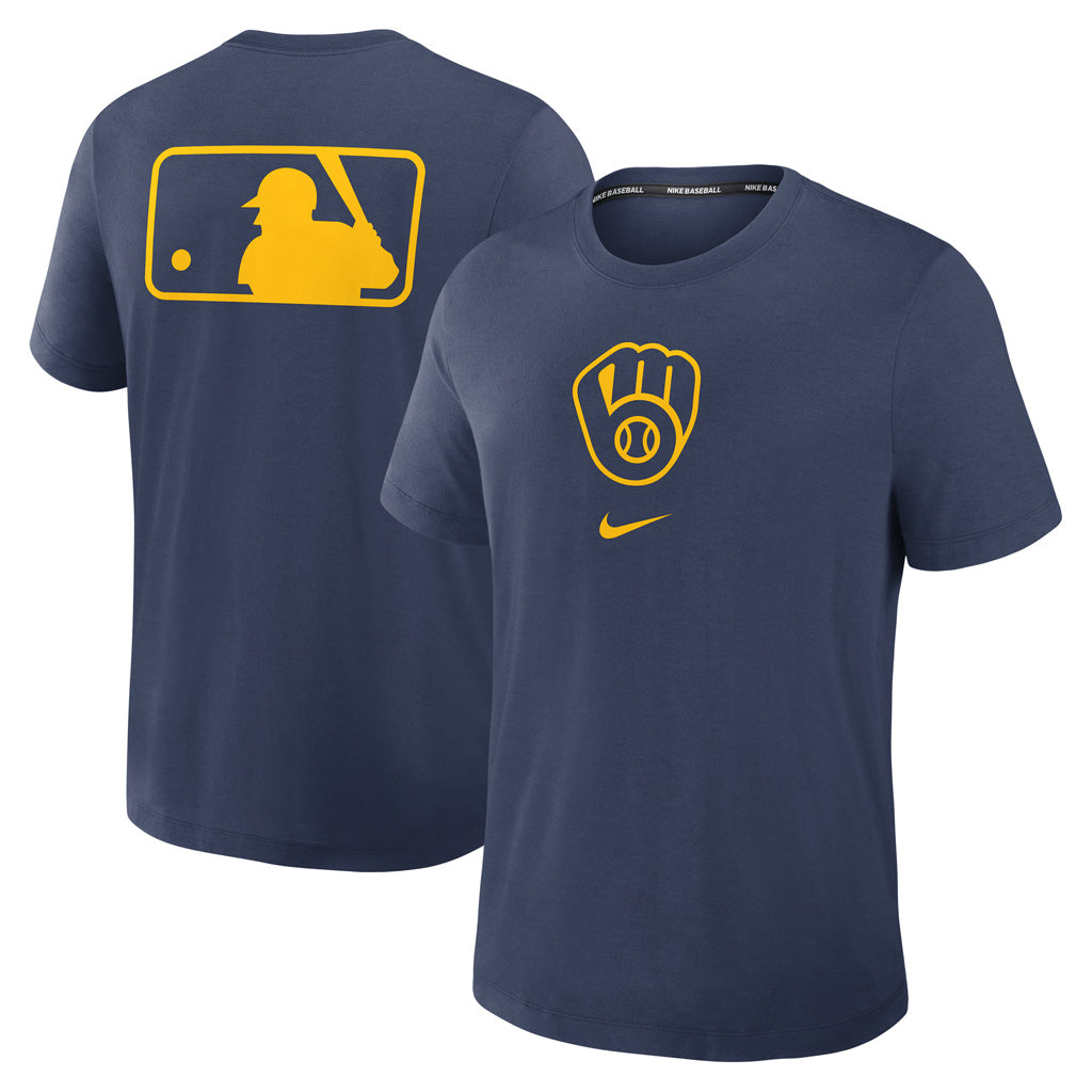 MLB Milwaukee Brewers Nike 2025 Early Work T-Shirt - Navy