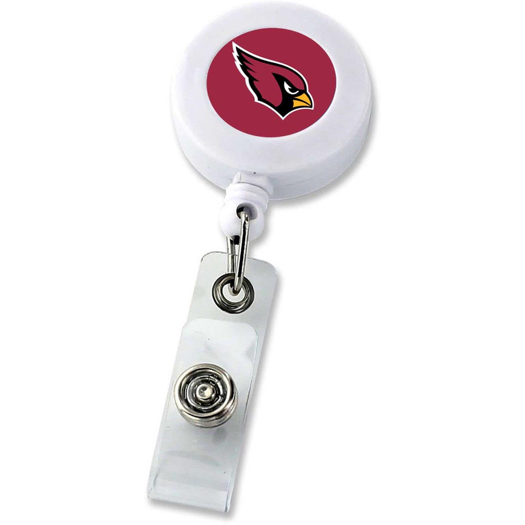 NFL Arizona Cardinals Aminco Badge Reel - White