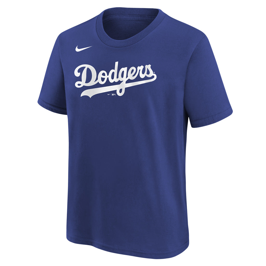 MLB Los Angeles Dodgers Mookie Betts Youth Nike Name & Number T-Shirt - Blue