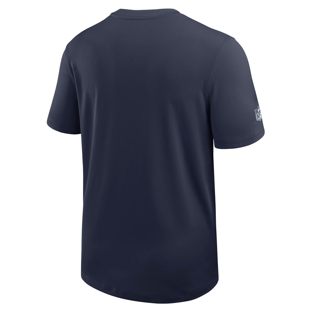 NFL Dallas Cowboys Nike Dri-Fit Coaches Top T-Shirt - Navy