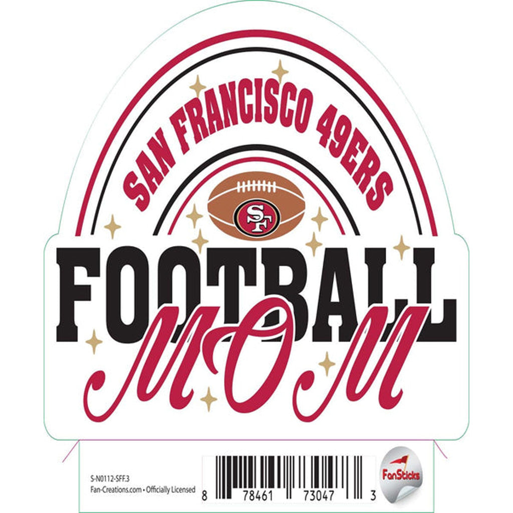 NFL San Francisco 49ers Fan Creations Mom Sticker