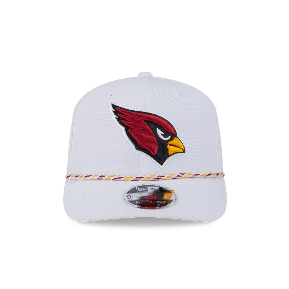 NFL Arizona Cardinals New Era Multicolor Rope 9SEVENTY Stretch-Snapback Hat - White