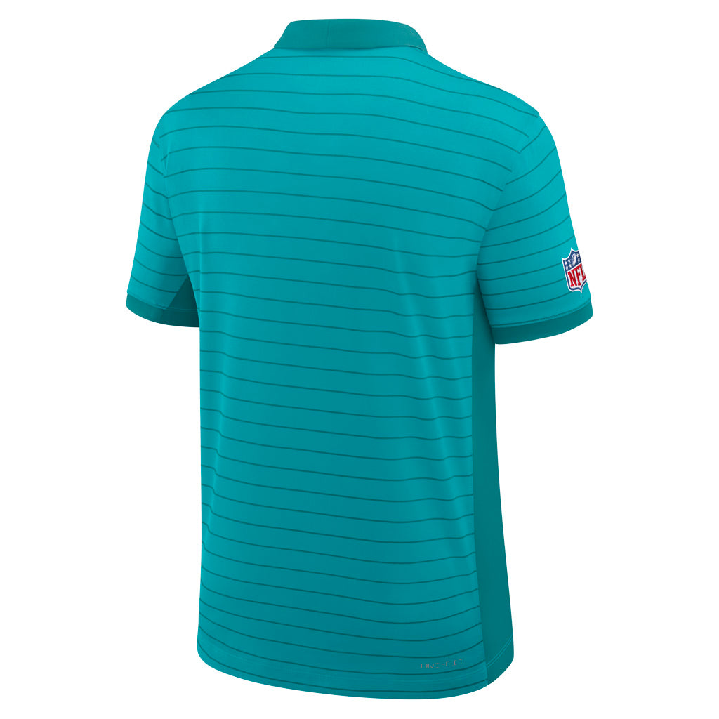 NFL Miami Dolphins Nike 2025 Dri-Fit Striped Polo - Teal