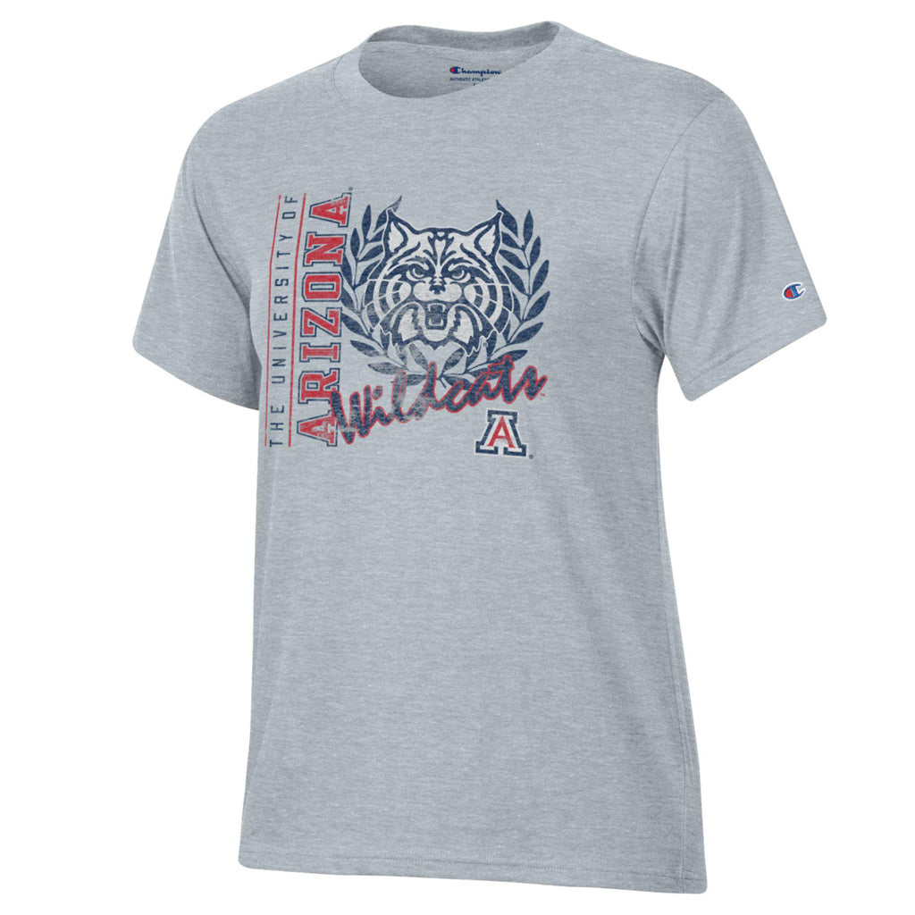 NCAA Arizona Wildcats Women's Champion Mascot Scholar T-Shirt - Gray