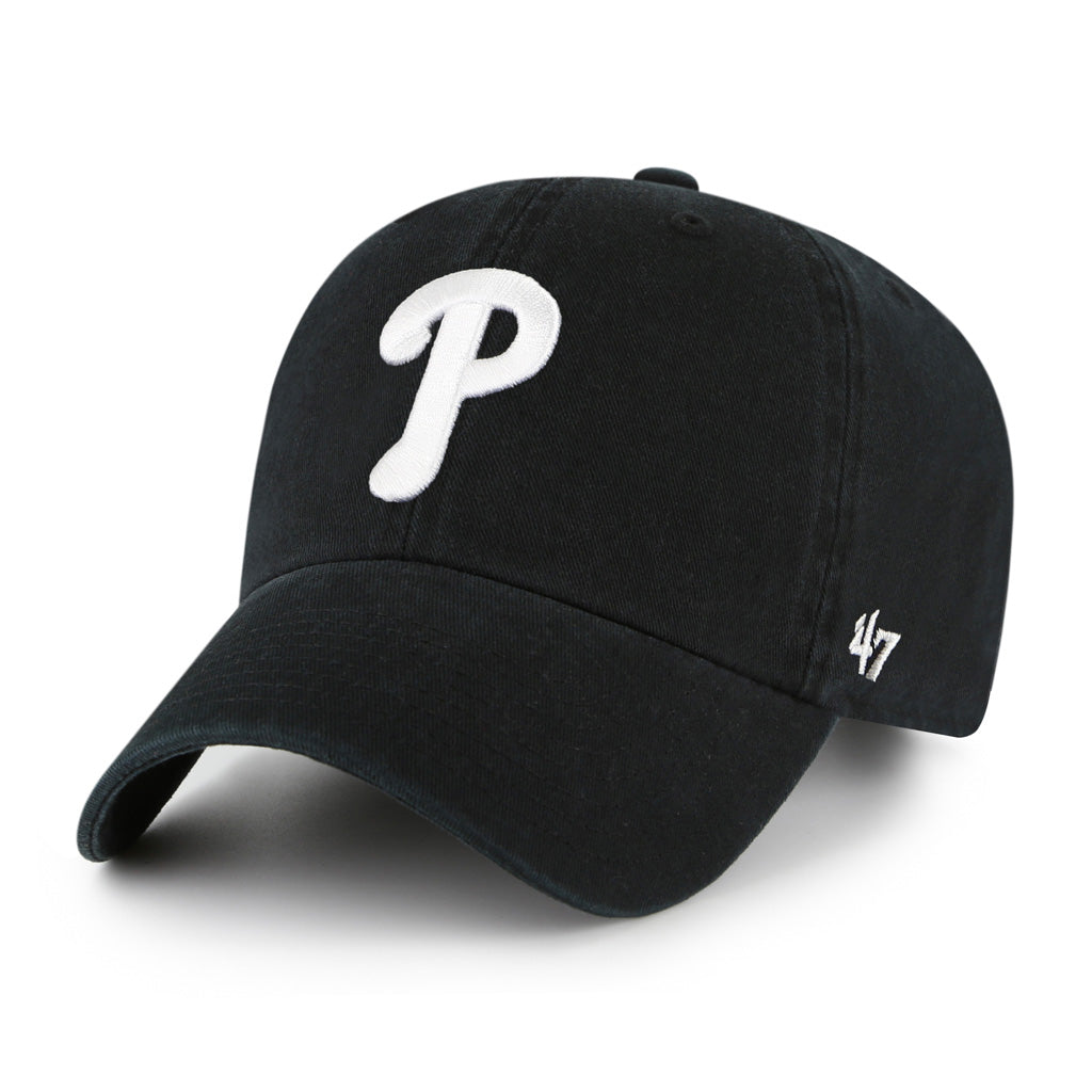 MLB Philadelphia Phillies '47 Black & White Clean Up Hat - Black
