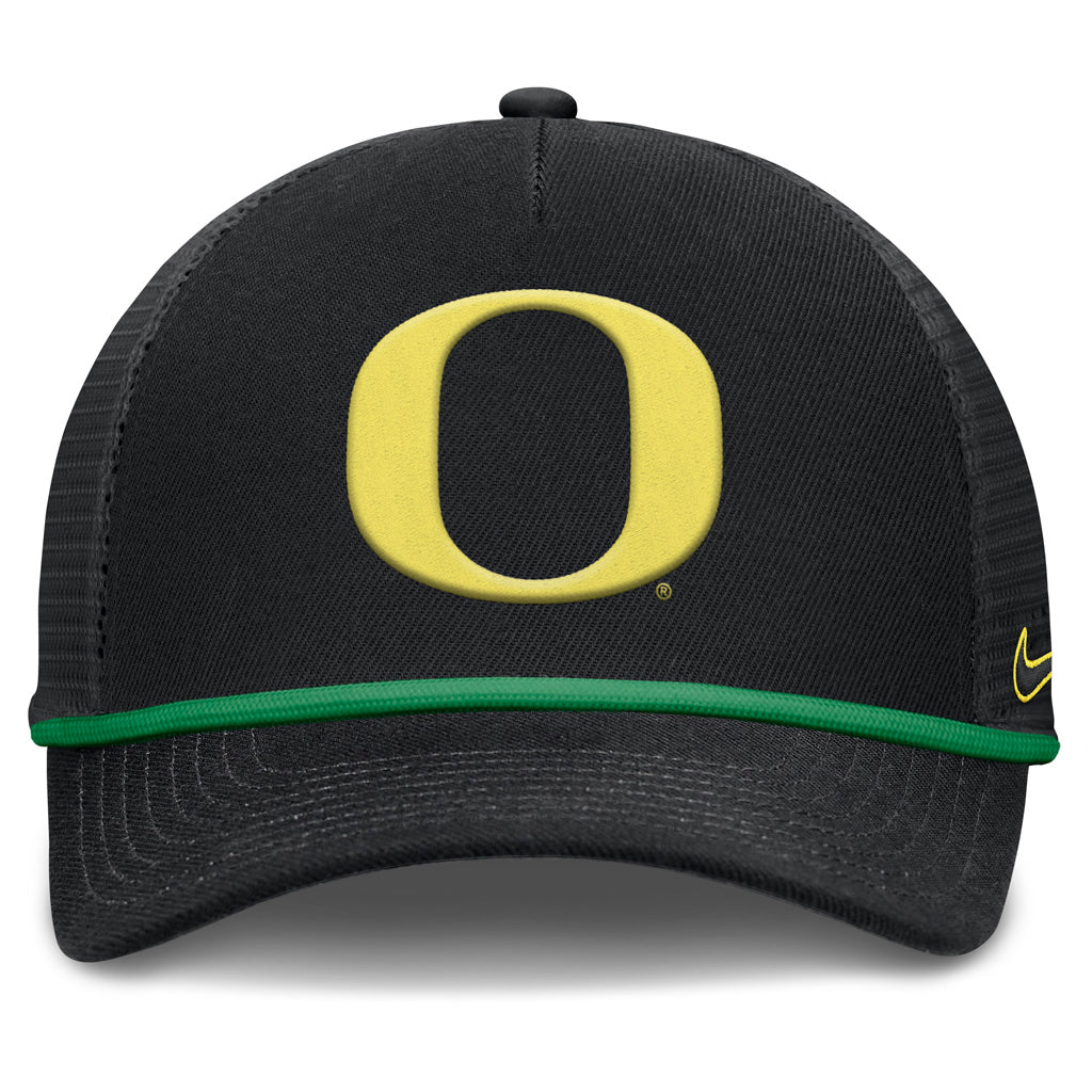NCAA Oregon Ducks Nike Primary Logo Snapback Trucker Hat - Black