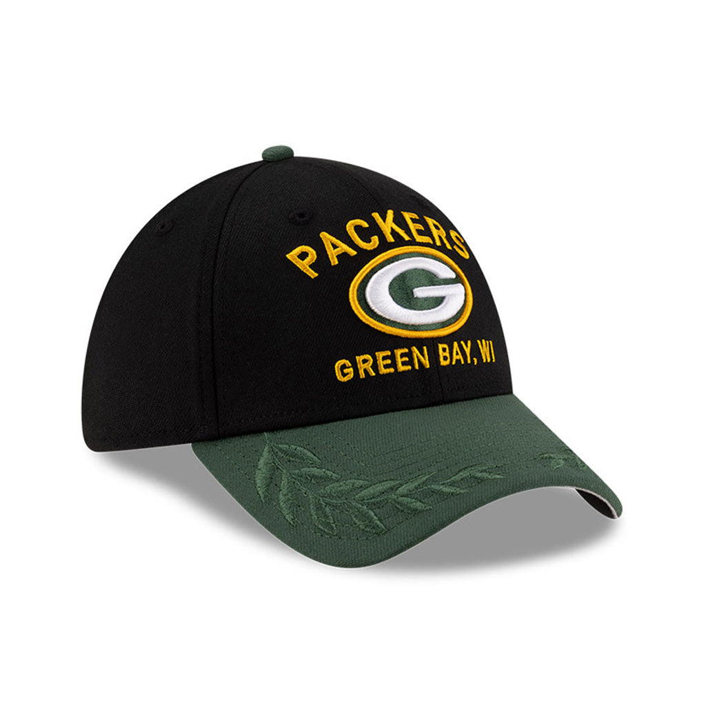 NFL Green Bay Packers New Era 2025 Draft 39THIRTY Flex Fit Hat - Black