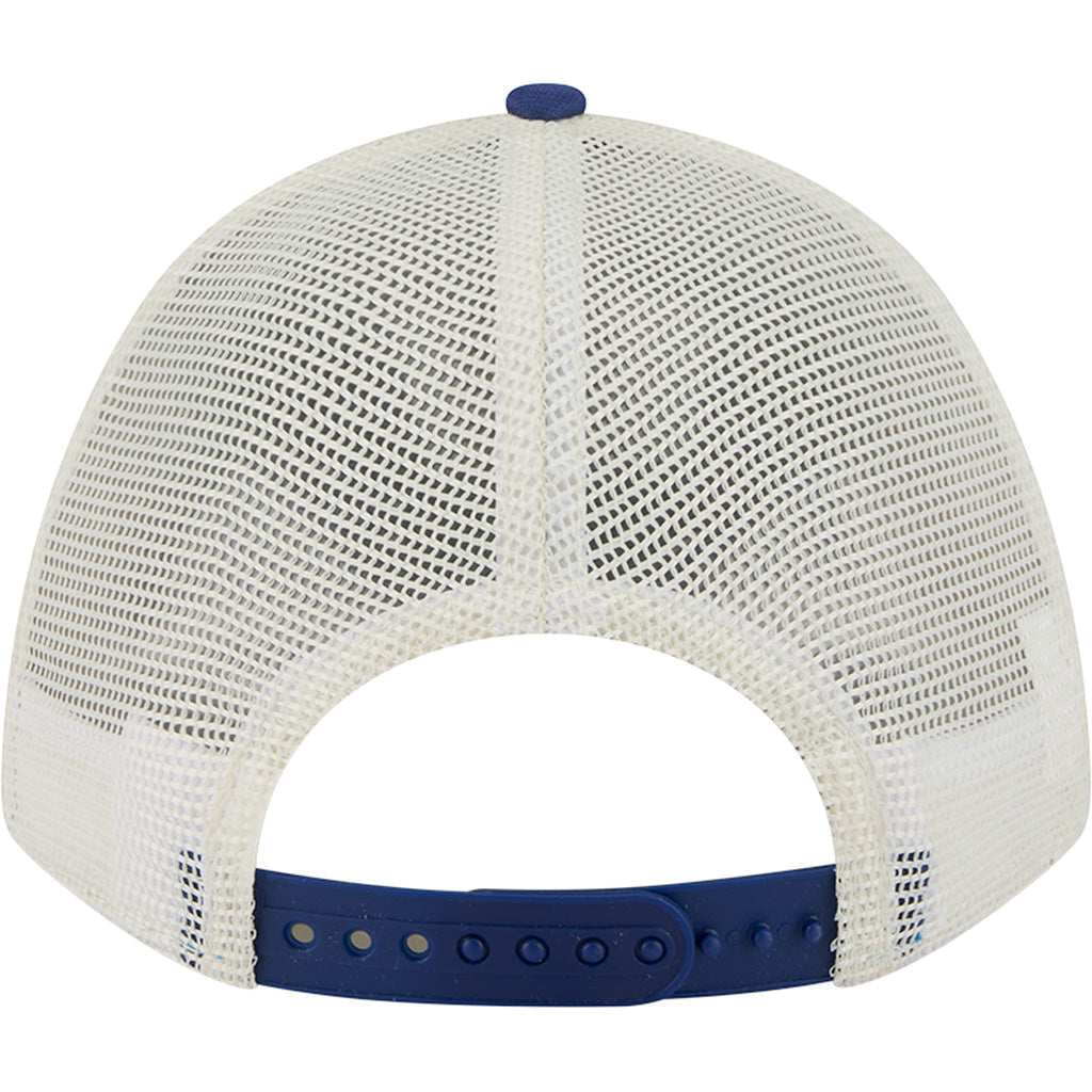 MLB Los Angeles Dodgers New Era Arch Logo 9FORTY M-Crown Snapback Trucker Hat - Chrome