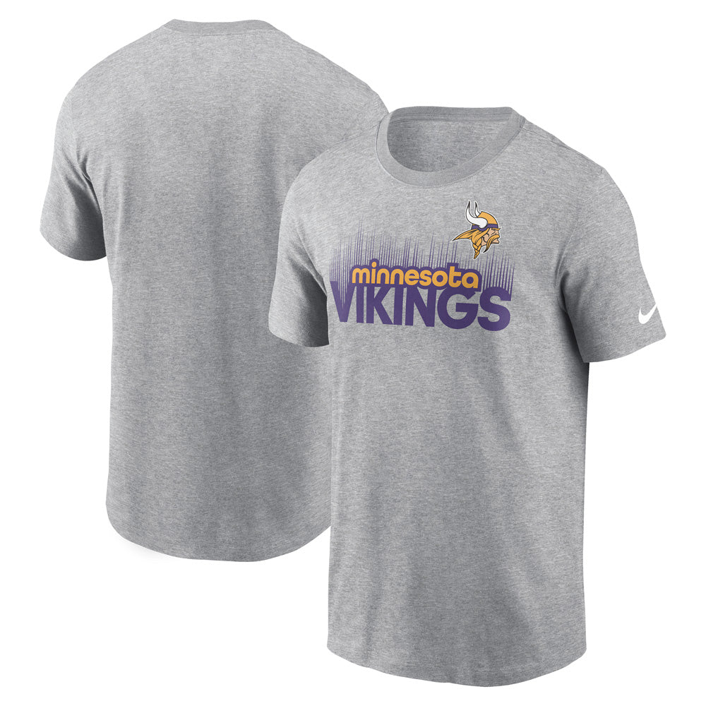 NFL Minnesota Vikings Nike Local Essential T-Shirt - Heather Gray