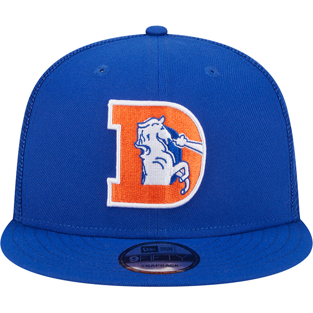 NFL Denver Broncos New Era 9FIFTY Snapback Trucker Hat - Blue