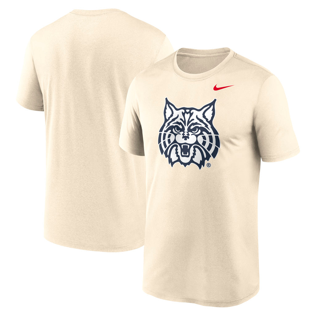 NCAA Arizona Wildcats Nike Cathead Logo Legend T-Shirt - Natural