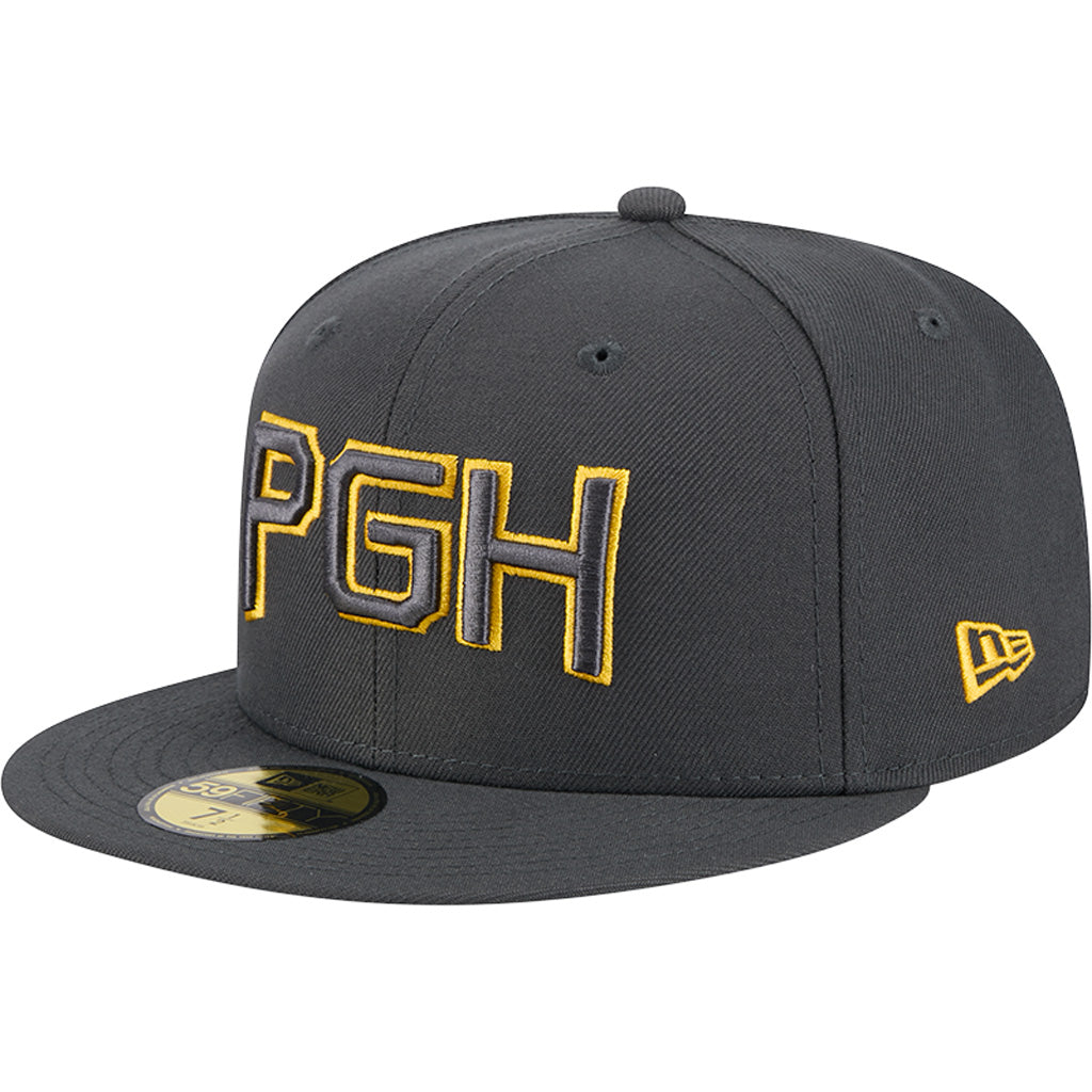 MLB Pittsburgh Pirates New Era City Connect Fan Pack 59FIFTY Fitted Hat - Charcoal